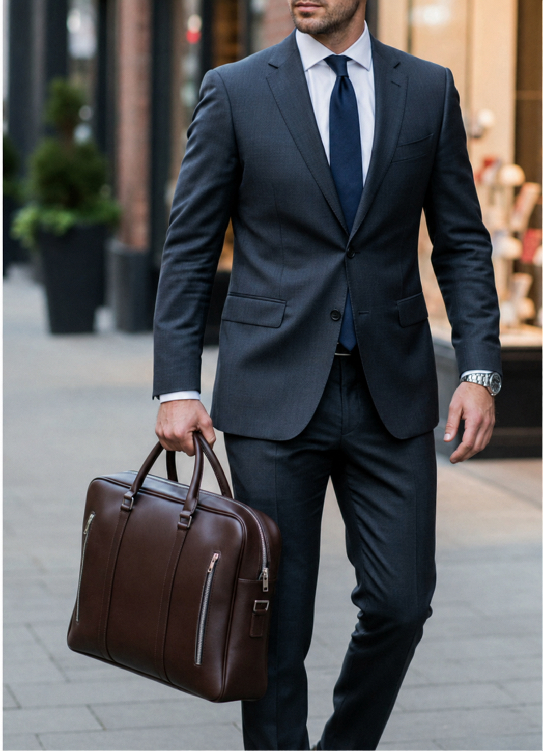 Dandy 16 - Sac ordinateur en cuir pleine fleur