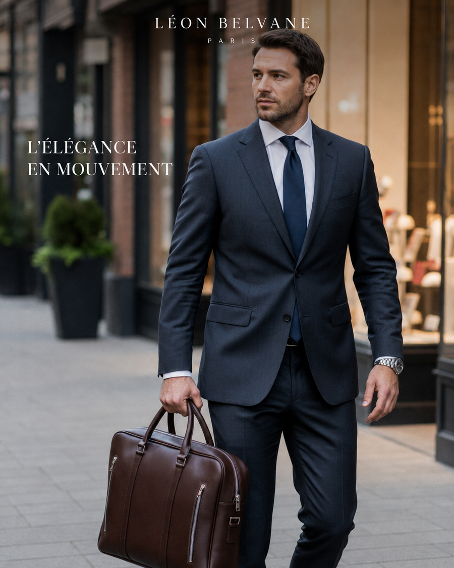 Dandy 16 - Sac ordinateur en cuir pleine fleur
